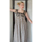 Vintage 70s Maxi Dress Mr Mort Stan Herman Checked Print