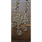 Vintage Spiral Pendant Necklace Hammered Gold Ancient Greece  Style