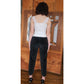 Vintage 60s Black Velvet Pants Ankle Length w/Pockets XS
