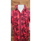 Vintage 60s Men's Red Hawaiian Shirt Surf Scenic Tiki Huts Cotton Short Sleeve