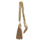 Vintage 60s Monet Tassel Necklace Goldtone Metal