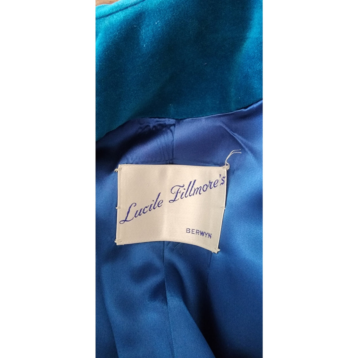 Vintage 1960s Blue Velvet Swing Coat Blue Velvet by Marguerite Rubel San Francisco