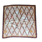 Vintage 90s Paloma Picasso Scarf Silk Brown Beige Novelty Print Bulletin Board