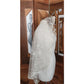 Vintage 1950s Brussels Lace Bridal Veil Wedding Mantilla Fingertip Length
