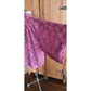 Vintage Japanese Jacket Kimono Haori Style Mauve Pink Purple White Silkprint