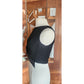 Vintage 60s Black Shell Dressy Top w/Large Satin Bow / Medium
