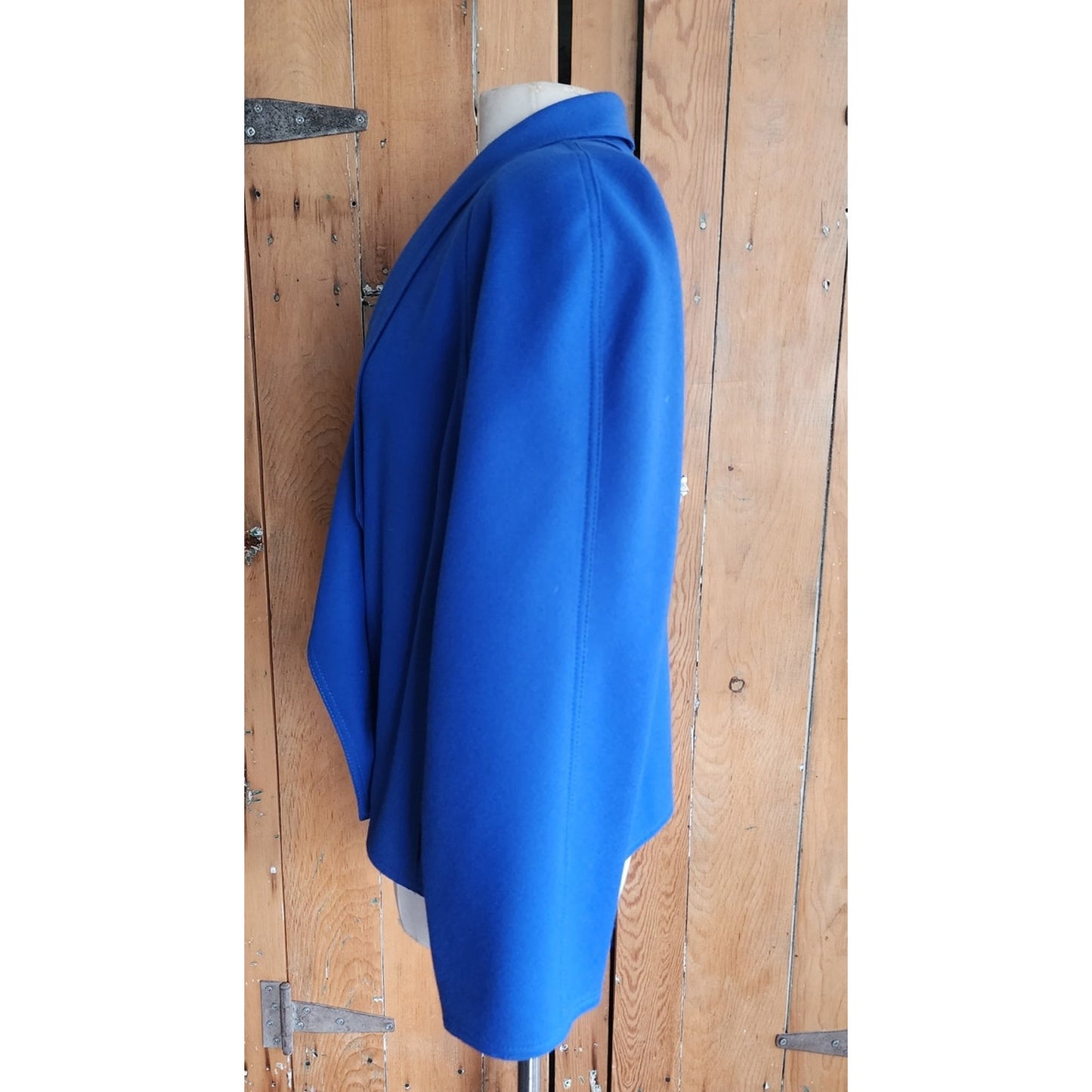 Vintage 1980s Blue Wool Blazer Louis Feraud