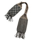 Antique Victorian Bag Miser's Purse Silver Steel Beads Gray Crochet
