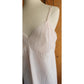 60s Pale Pink Slip Dress Nylon & Lace Large