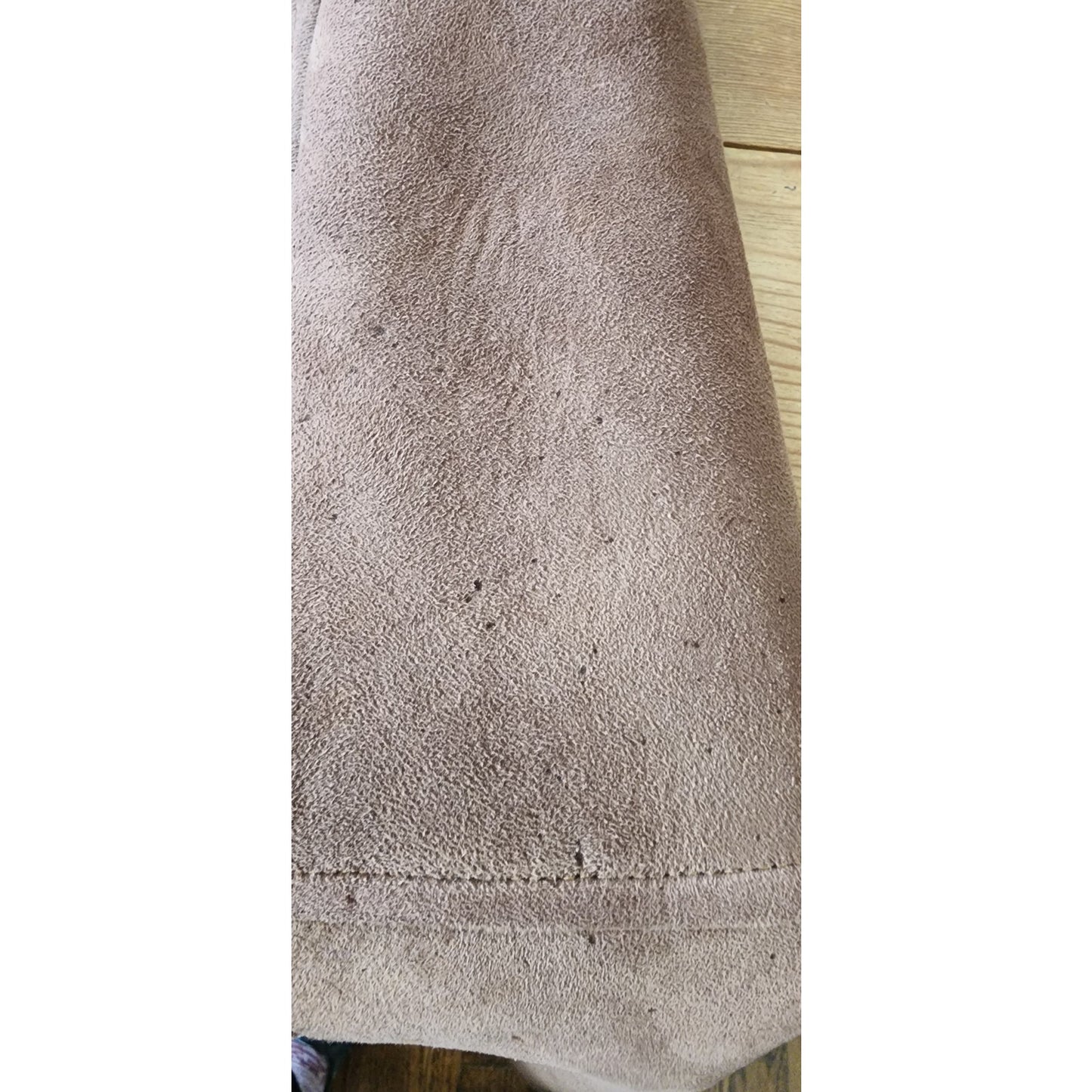Vintage 70s Shearling Coat Brown Suede Long Parka Double Breasted