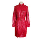 3.1 Phillip Lim Red Trench Coat Raincoat with Belt 2010s