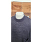 Vintage 1990s Rykiel Homme Mens Sweater Purple Sheer Mesh Open Weave Mock Neck Knit Oversized