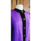 Vintage 80s St John Sweater Jacket Purple Knit