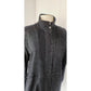 Eileen Fisher Denim Jacket Black Wash Blazer Zip & Snap