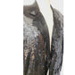 Vintage 80s Blazer Black Sequins & Beads Made in India