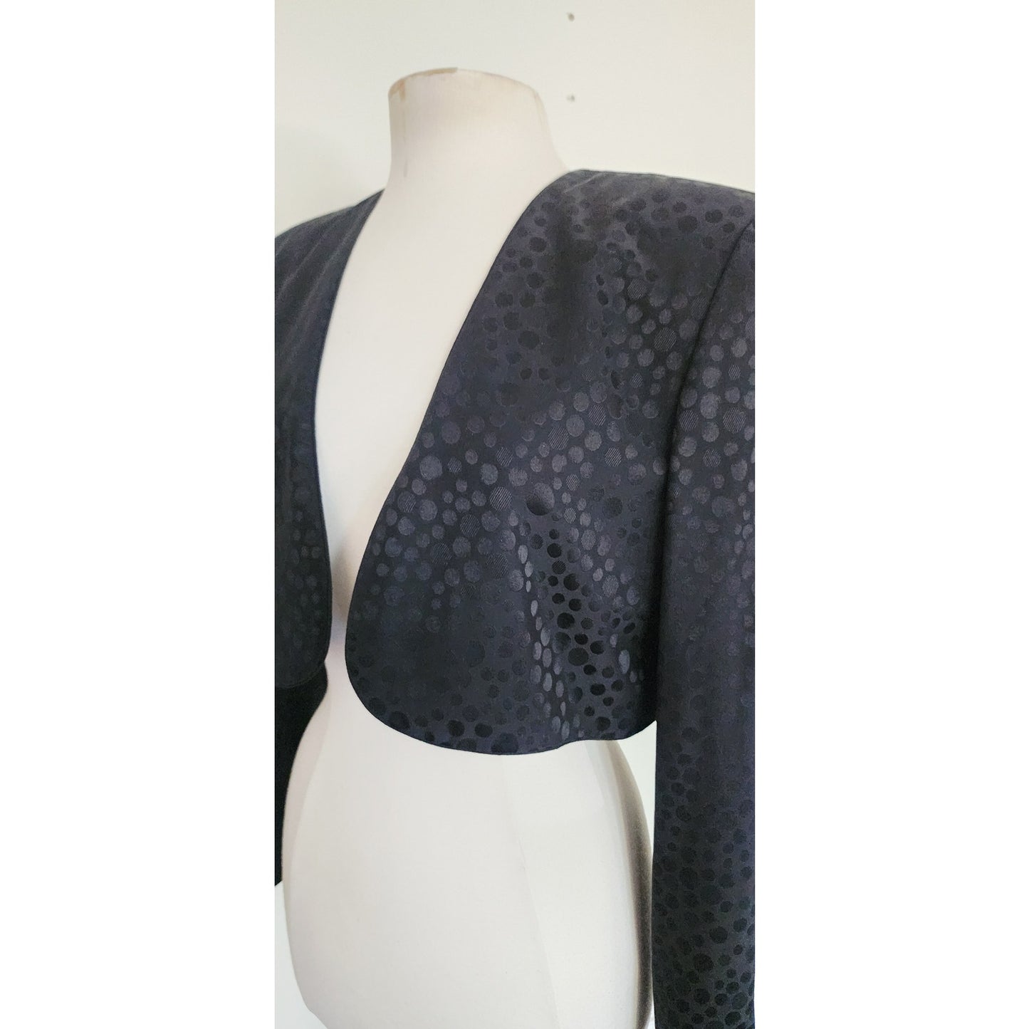 Vintage 1980s AJ Bari Strapless Dress + Bolero Jacket Suit Set Zebra Print Black White Silk / M