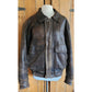 Vintage 80s Men's Jacket Brown Leather Bomber Sawyer of Napa