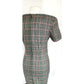 Vintage 90s Plaid Dress Olive Green by My Michelle / M