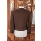 Vintage 1980s Herman Geist Blazer Embroidered Brown wool.