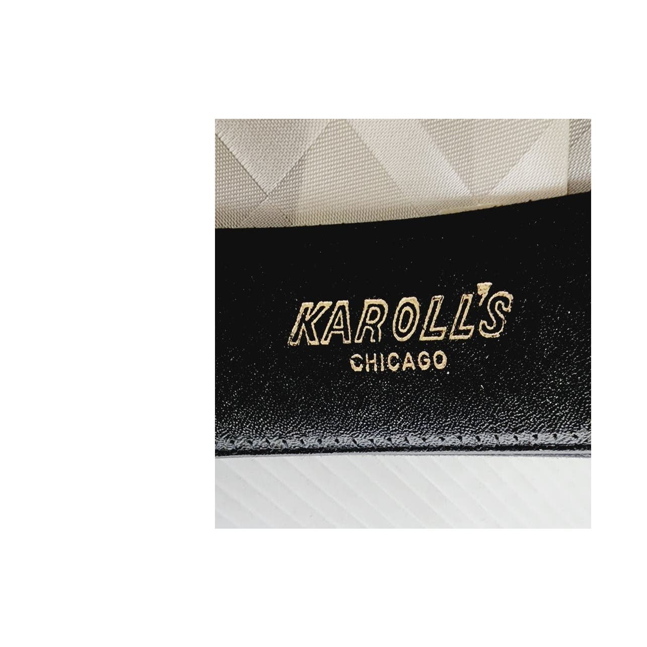 Vintage 60s Mens Fedora Stetson Hat Black Wool Orange Feather 7 3/8