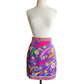 Vintage 60s 70s Pucci Skirt Purple Floral Print A Line