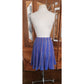 Vintage 1980s Missoni Set Knit Camisole Top Pleated Skirt Blue Stripe I Magnin