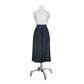 Vintage 80s VALENTINO Skirt Black Wool Button Down Midi Miss V
