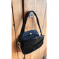 Vintage 60s Mod Black Purse Patent Leather Convertible Shoulder Bag