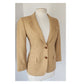 Vintage 70s Beige Blazer Camel Wool Gino Rossi /Petite S