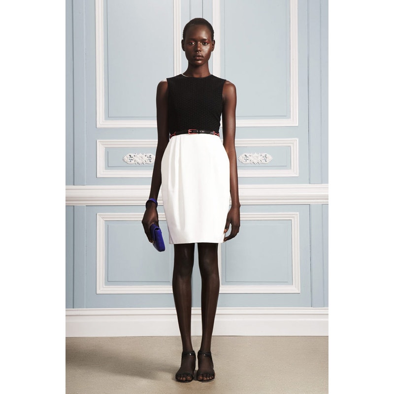 Jason Wu Dress Resort 2012 Strapless Party Midi Bubble Skirt Ivory Black Silk NWT Small