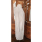 Vintage 1980s Maria Rodriguez Chicago Cardigan Duster Long Jacket Cream Knit L