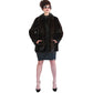 70s Brown Mink Fur Jacket w/Black Suede Panels Lacritz & Picus