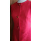 Vintage 60s Red Wool Mod Duster Long Vest Tunic Custom Made