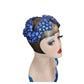 Vintage 1950s Bes-Ben Hat Blue Moonstone Fascinator Juliet Style