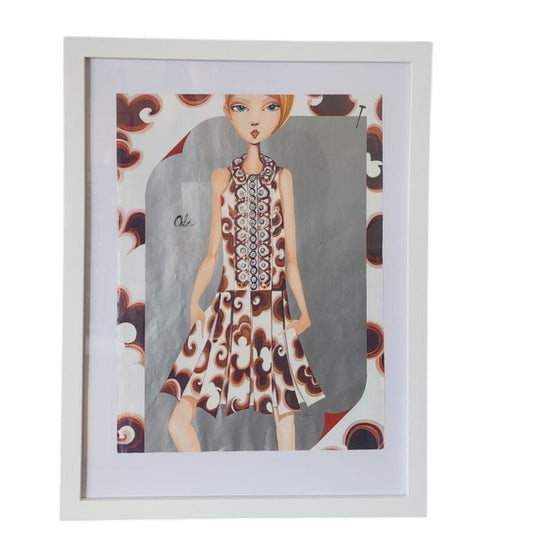 Ruben Toledo Fashion Illustration Nordstrom 2006 Chloe Framed