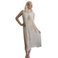 Vintage Edwardian Nightgown Chemise Slip Dress Dress Cream Crochet Lace / M