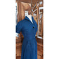 Vintage 50s Glenbury for Huntington Blue Striped Fit & Flare Day Dress
