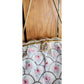 Vintage 50s Beaded Handbag Michel Swiss White Pastel French Purse Microbeading