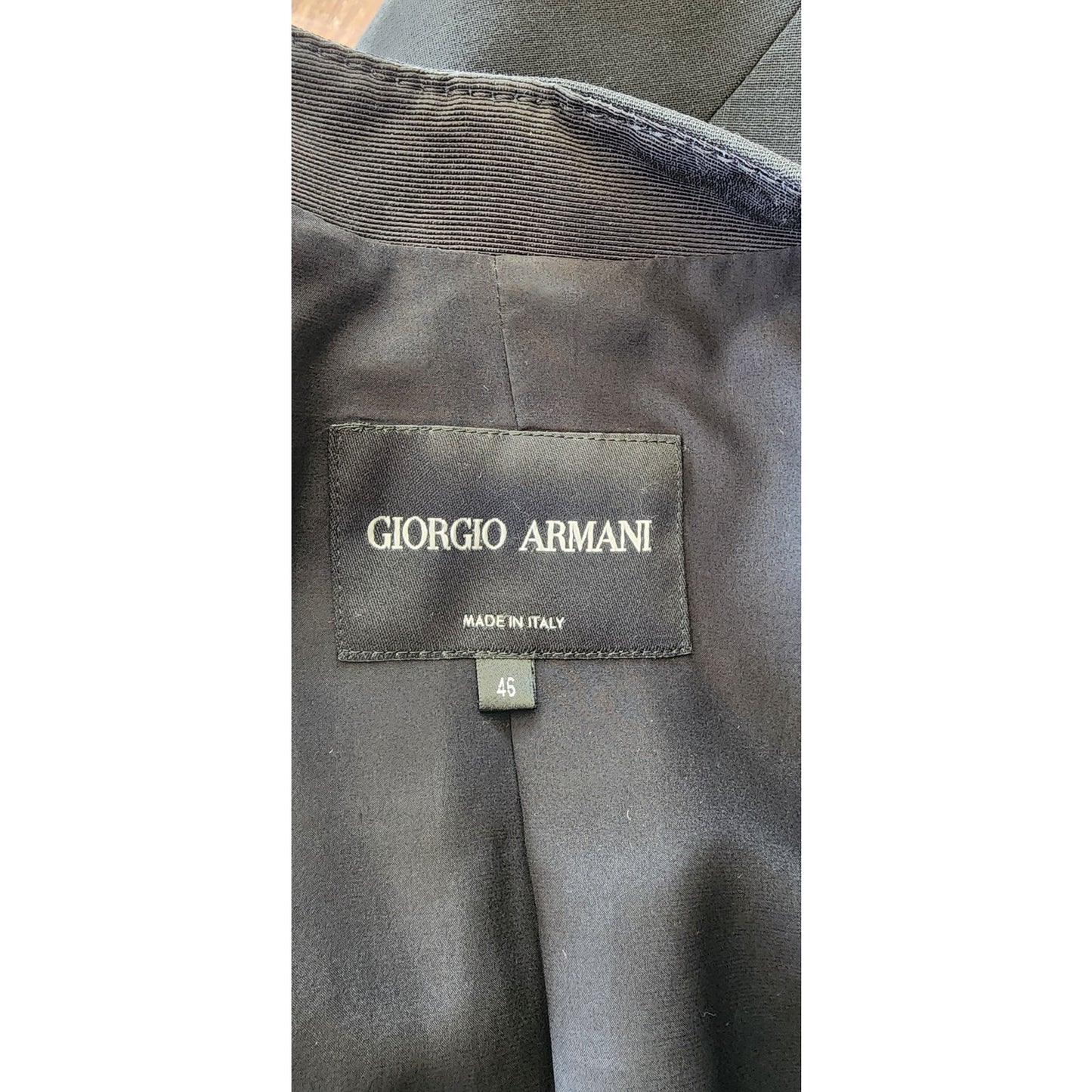 Vintage Armani Black Label Blazer Nipped Waist Sash Tie Belt