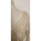 Vintage 1960s Beaded Sequined Top Cream Wool Long Sleeved Regalia Imports Hong Kong