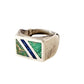 VTG Mens Inlay Ring Sterling Silver Mexico Malachite Lapis Lazuli Eagle Mexico 10.25