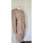 Vintage 90s Sonia Rykiel Skirt Suit Beige Wool / M