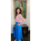 Vintage ESCADA Blouse Pink Silk Button Down Shirt / M