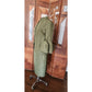 Oscar de la Renta Skirt Suit SS 2008 Green Silk Taffeta Peplum Blazer Bell Cuffs