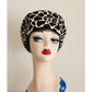 Vintage Leopard Print Hat Don Anderson Bonwit Teller 90s Does 60s Toque