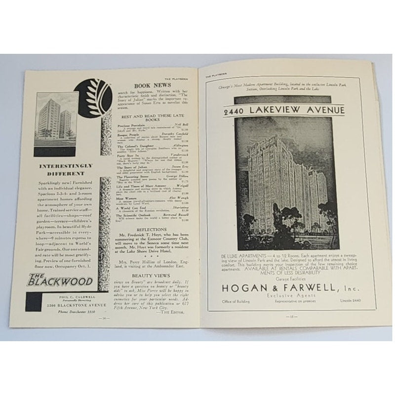 30s Art Deco Theater Program Peter Koch Chicago Adelphi