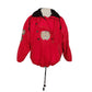 Vintage 1990s Bogner Ski Jacket Goan Thylmann Red Alpine Parka Lion Emblem Fleece Liner