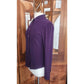 Y2K Prada Silk Blouse Purple Long Sleeve Single Pocket Button Down