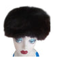 Vintage 1960s Fur Hat Black Fox Tam Beret Marshall Fields