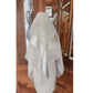 Vintage 50s Christian Dior COLIFICHETS Square Cream Silk Square Rare Museum Archive Piece